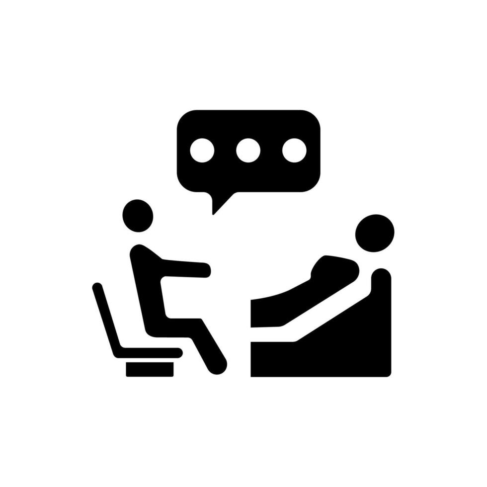 therapy concept line icon. Simple element illustration. therapy concept outline symbol design. vector