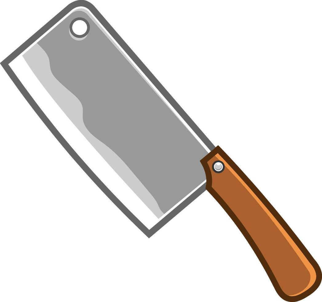 Cartoon Meat Cleaver vector