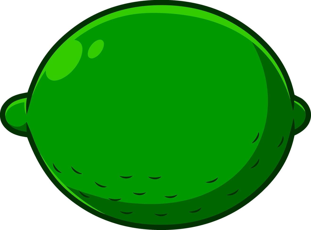 dibujos animados verde Fresco Lima o limón vector