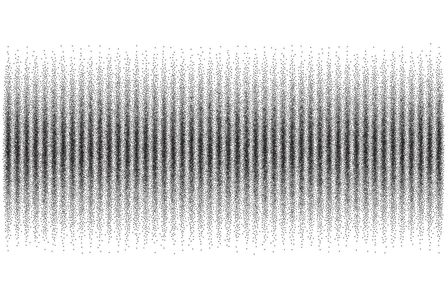 Dotted pattern. Halftone digital border. Circle and point grid. Audio music frequency graphic wave. Pixel equalizer modern background. vector