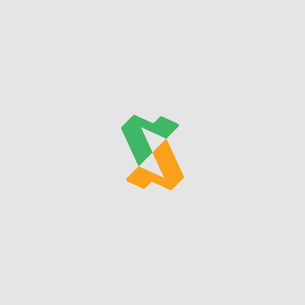 Abstract modern letter S Initials logo design template vector