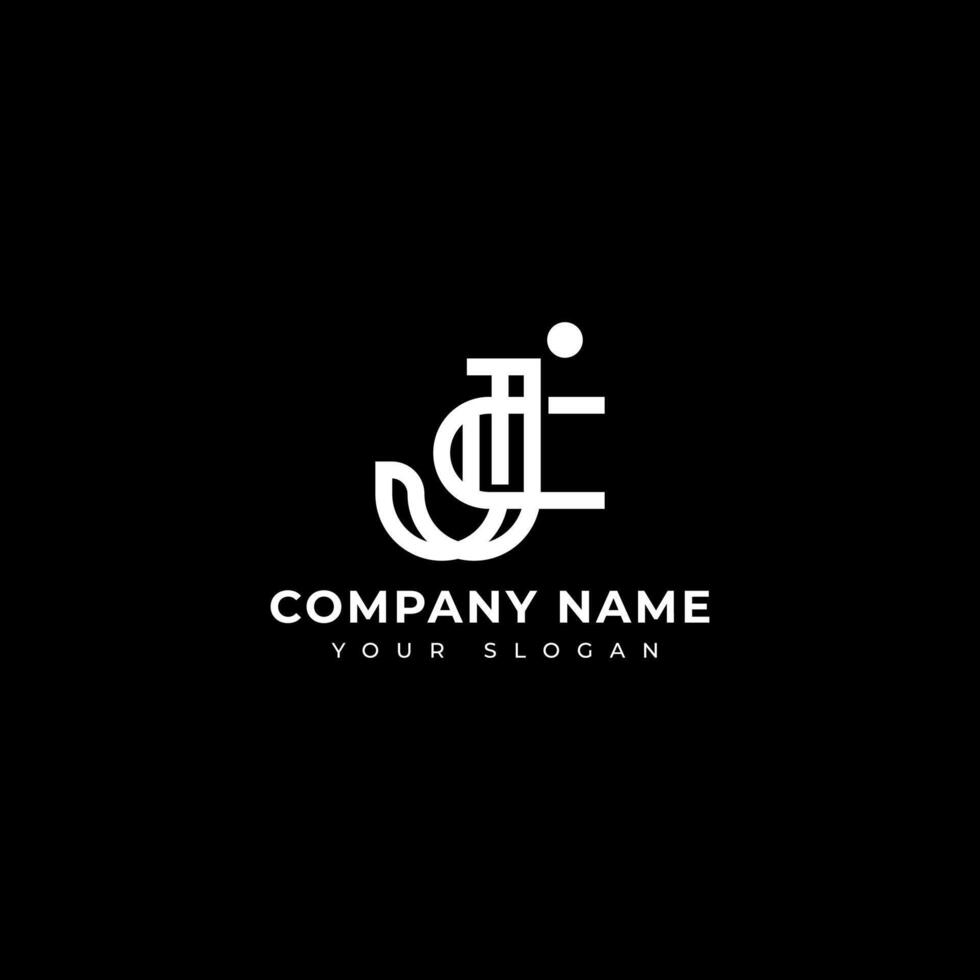 Modern Letter jc logo design template vector
