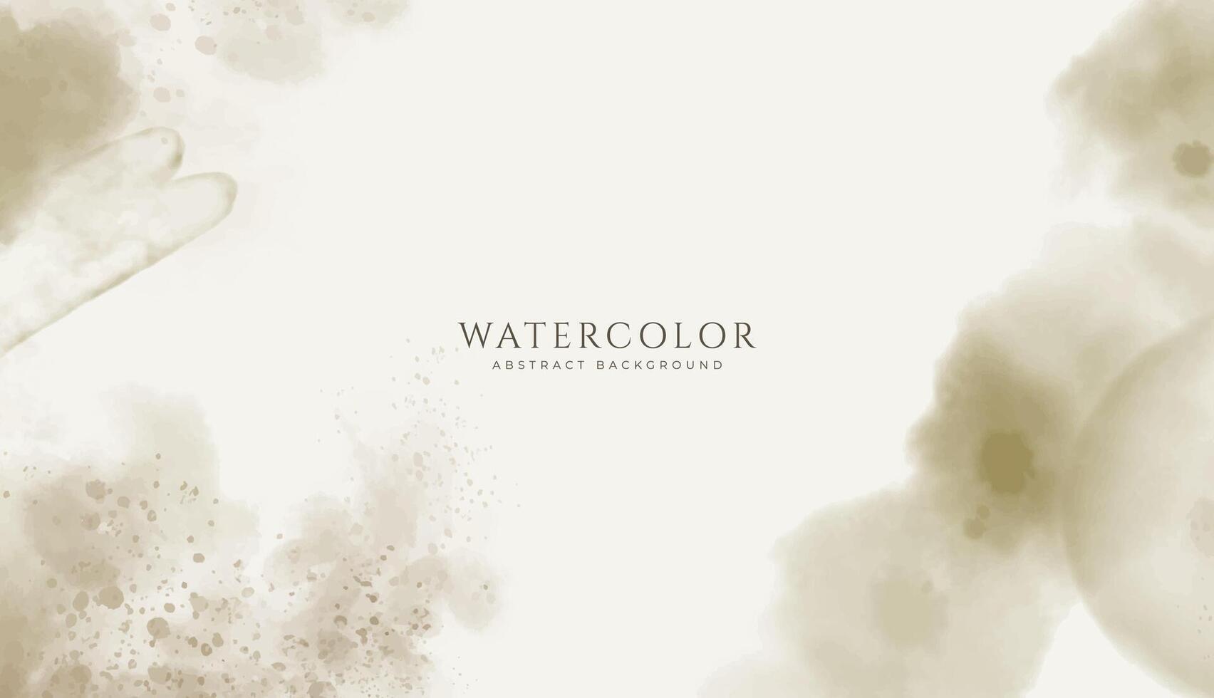 Abstract horizontal watercolor background. Neutral light colored empty space background illustration vector