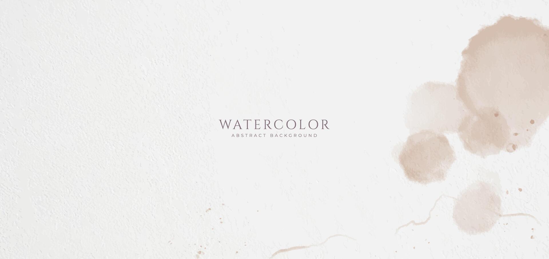 Abstract horizontal watercolor background. Neutral light colored empty space background illustration vector