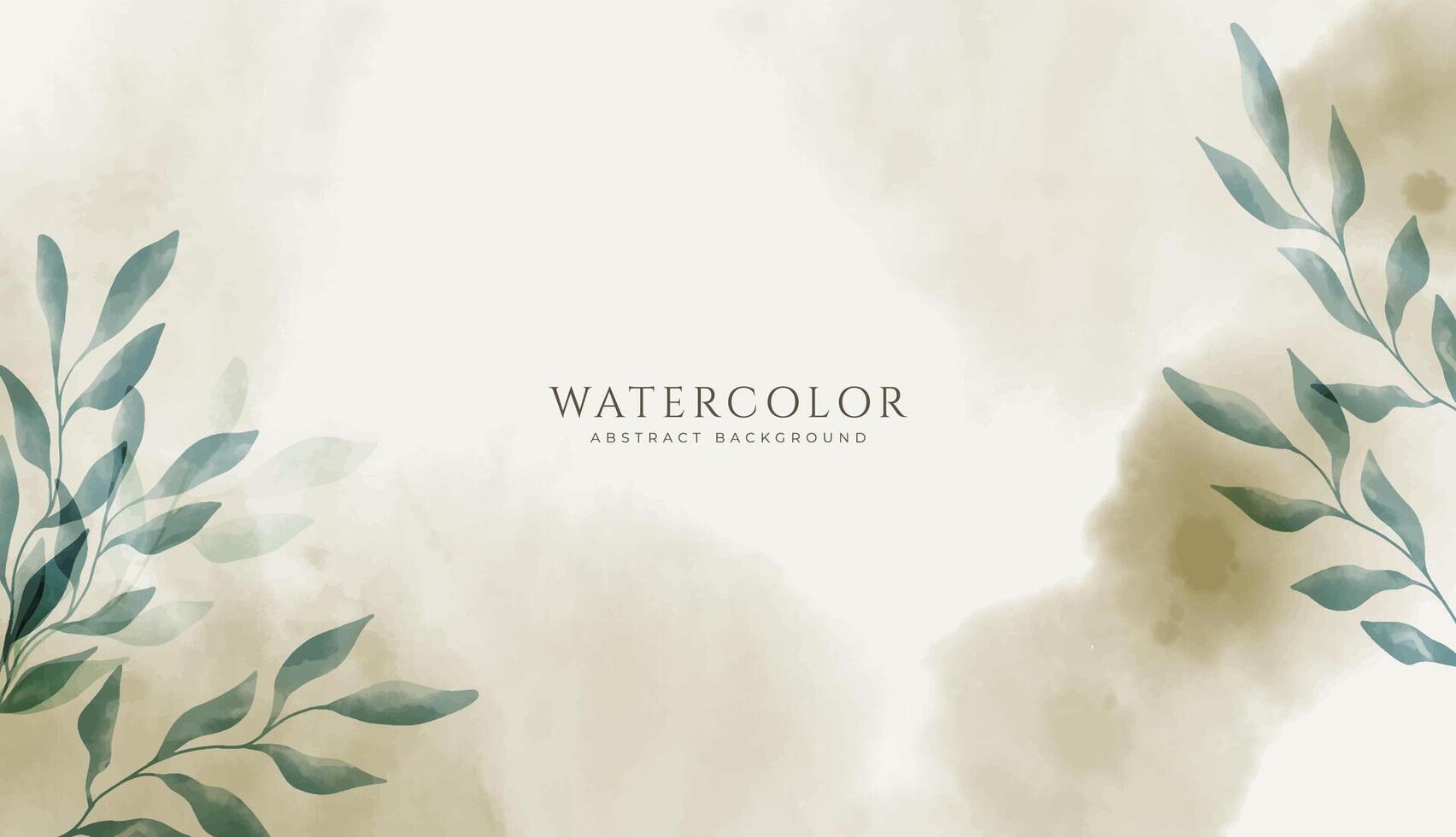 Abstract horizontal watercolor background. Neutral light colored empty space background illustration vector