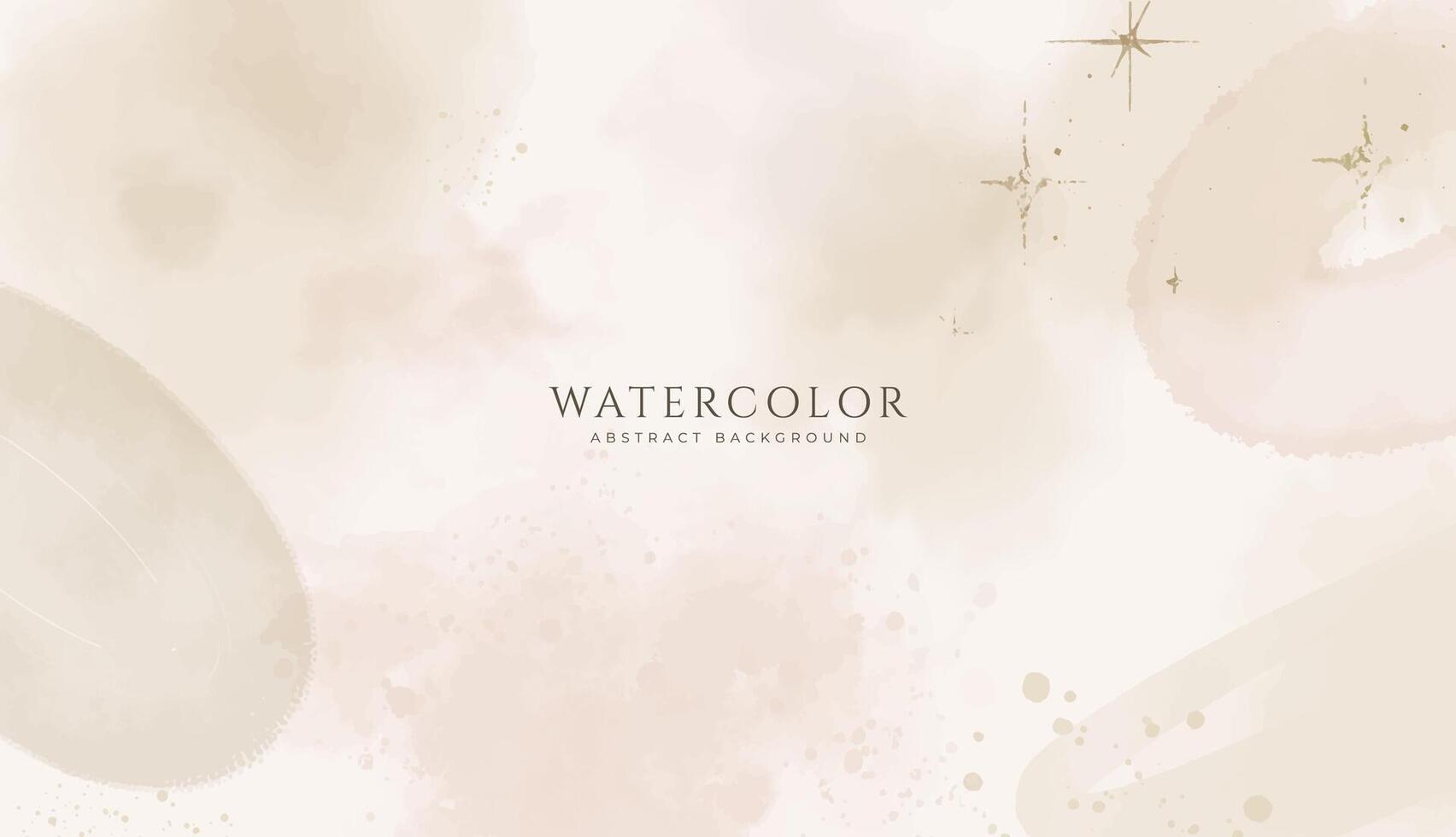 Abstract horizontal watercolor background. Neutral light colored empty space background illustration vector