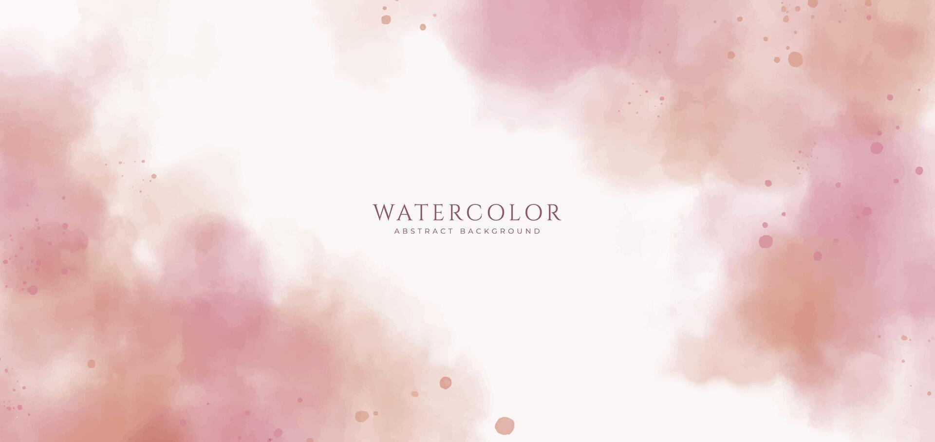 Abstract horizontal watercolor background. Neutral light colored empty space background illustration vector