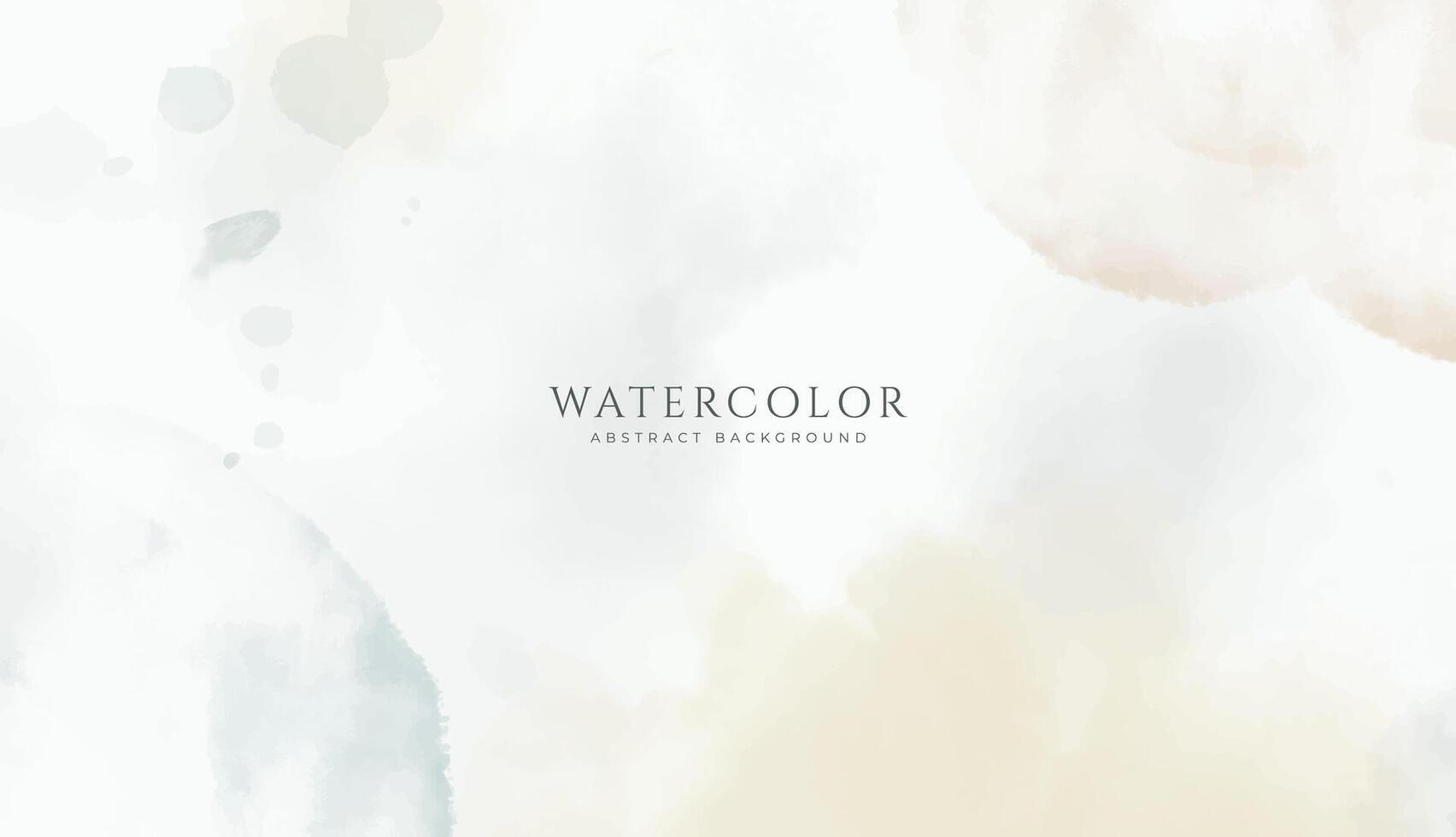 Abstract horizontal watercolor background. Neutral light colored empty space background illustration vector