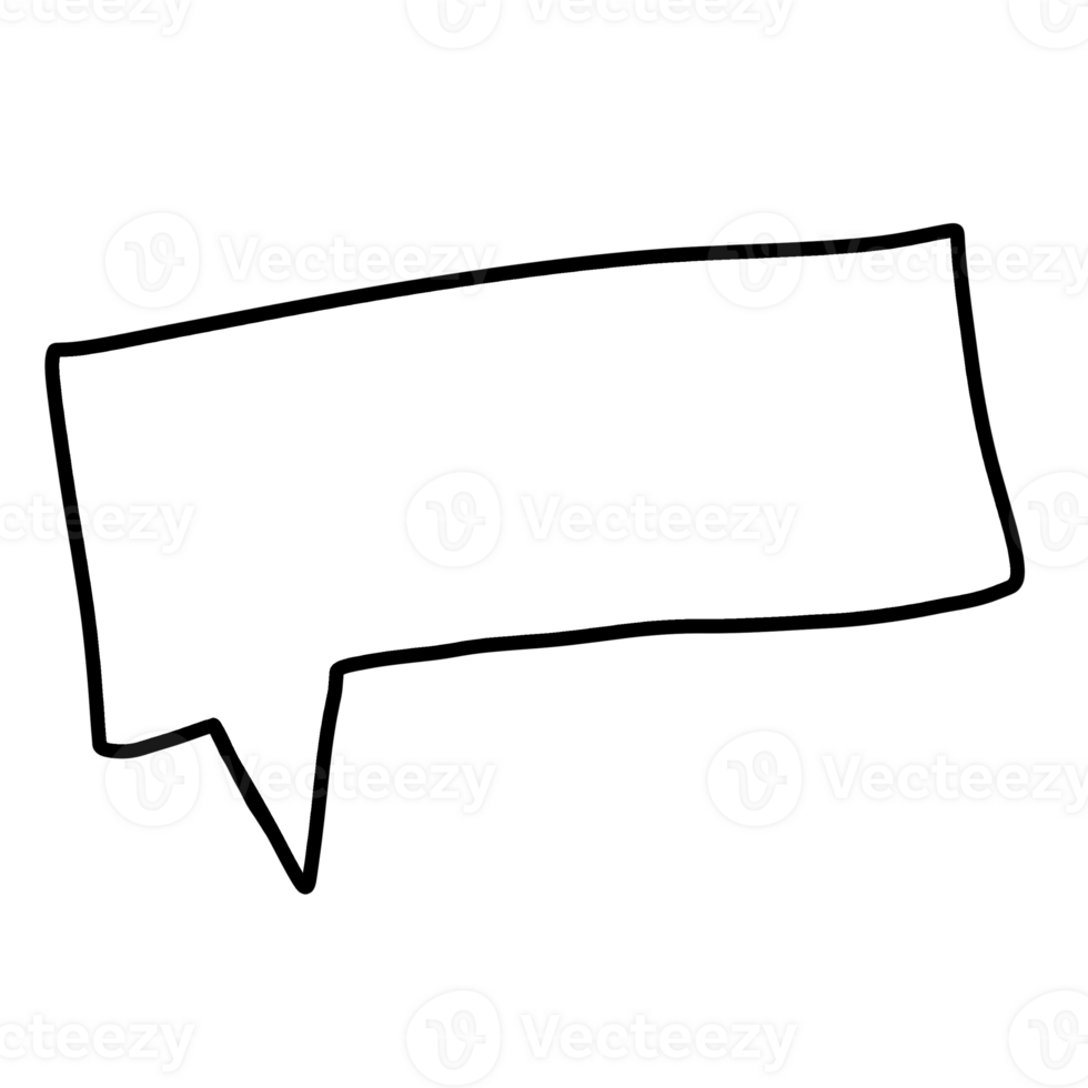 bubble text frame text transparent template design, comment icon element black hand draw design png