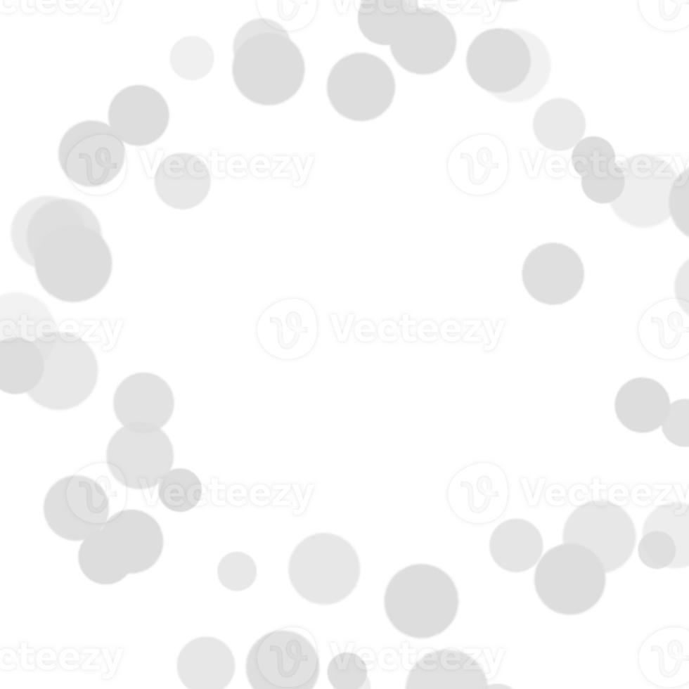 realistisch cirkel element bokeh effect transparant achtergrond png