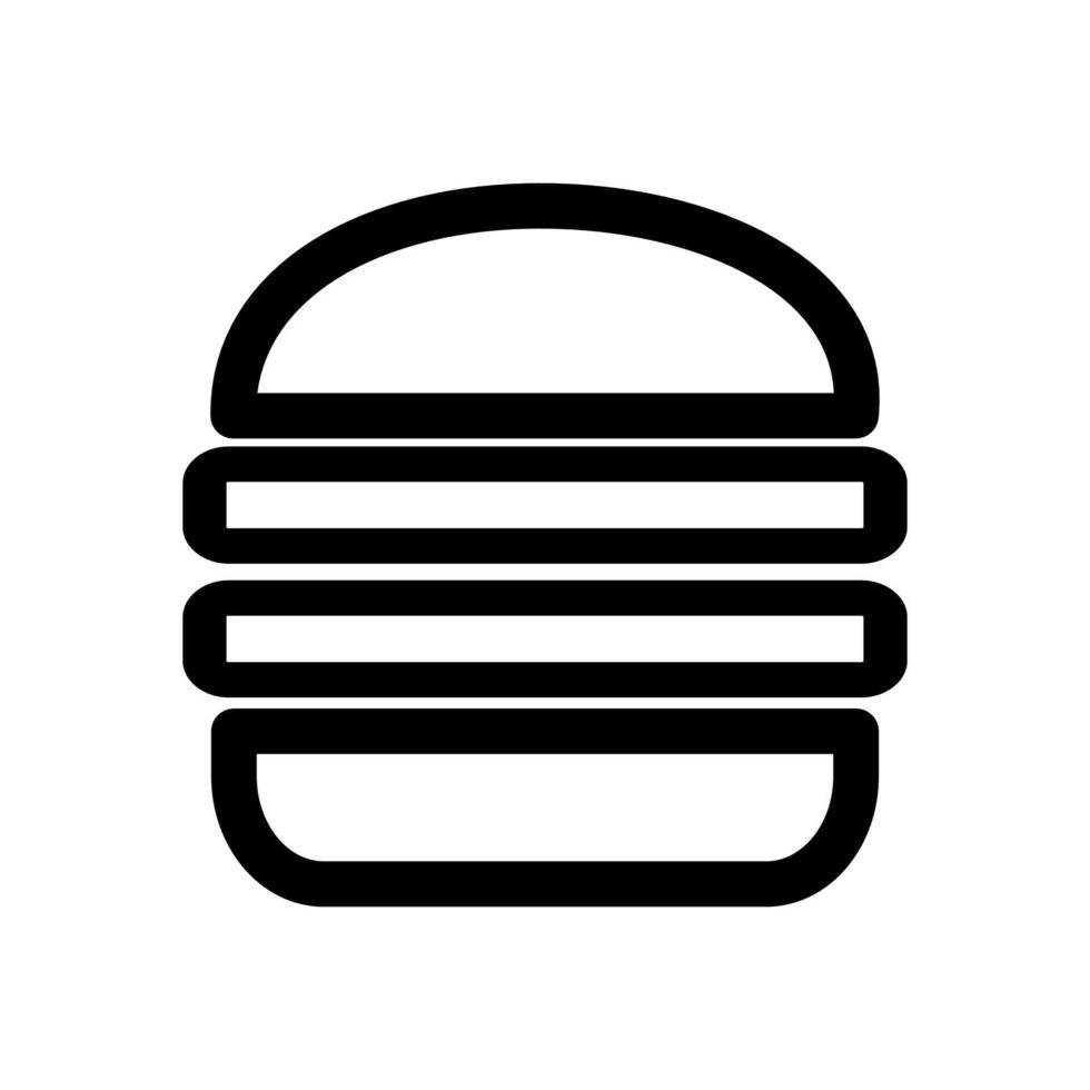 burger icon on a white background vector