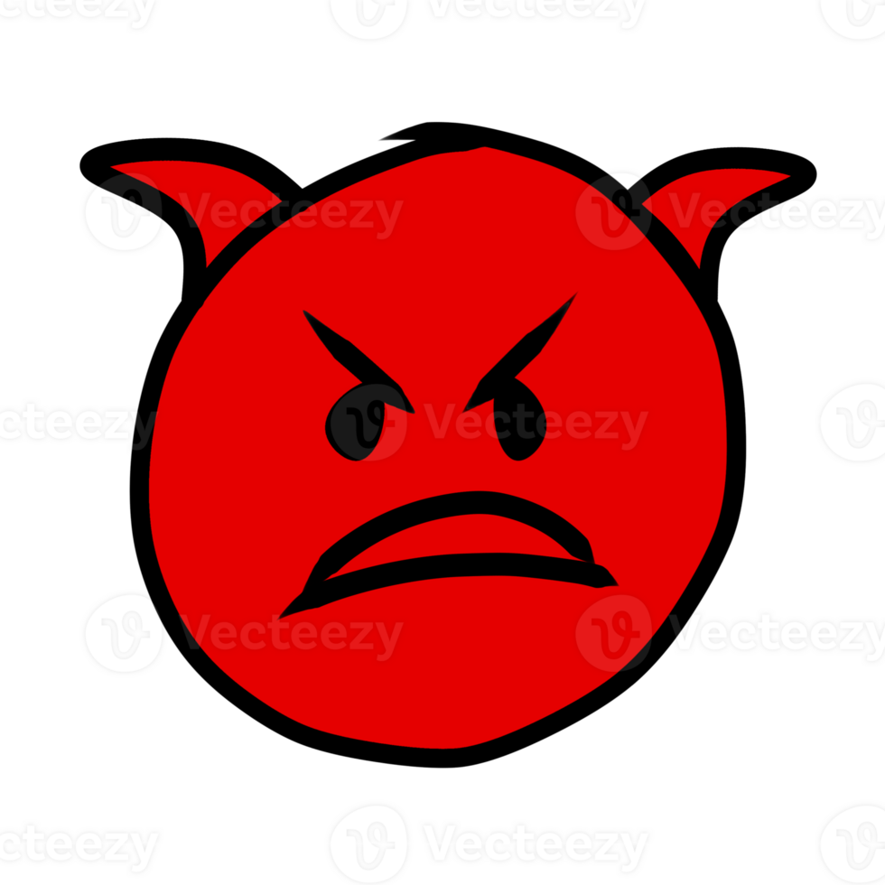 illustration of a face angry icon element png