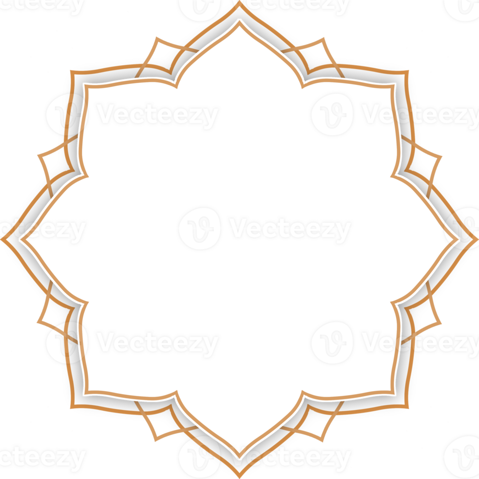 islamic frame ornament of ramadan greetings, islamic frame element ramadan kareem design transparent background file, eid al fitr element frame template design png