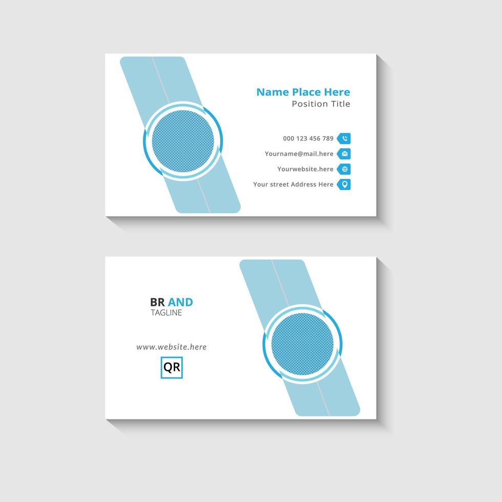 Modern and professional business card template vector