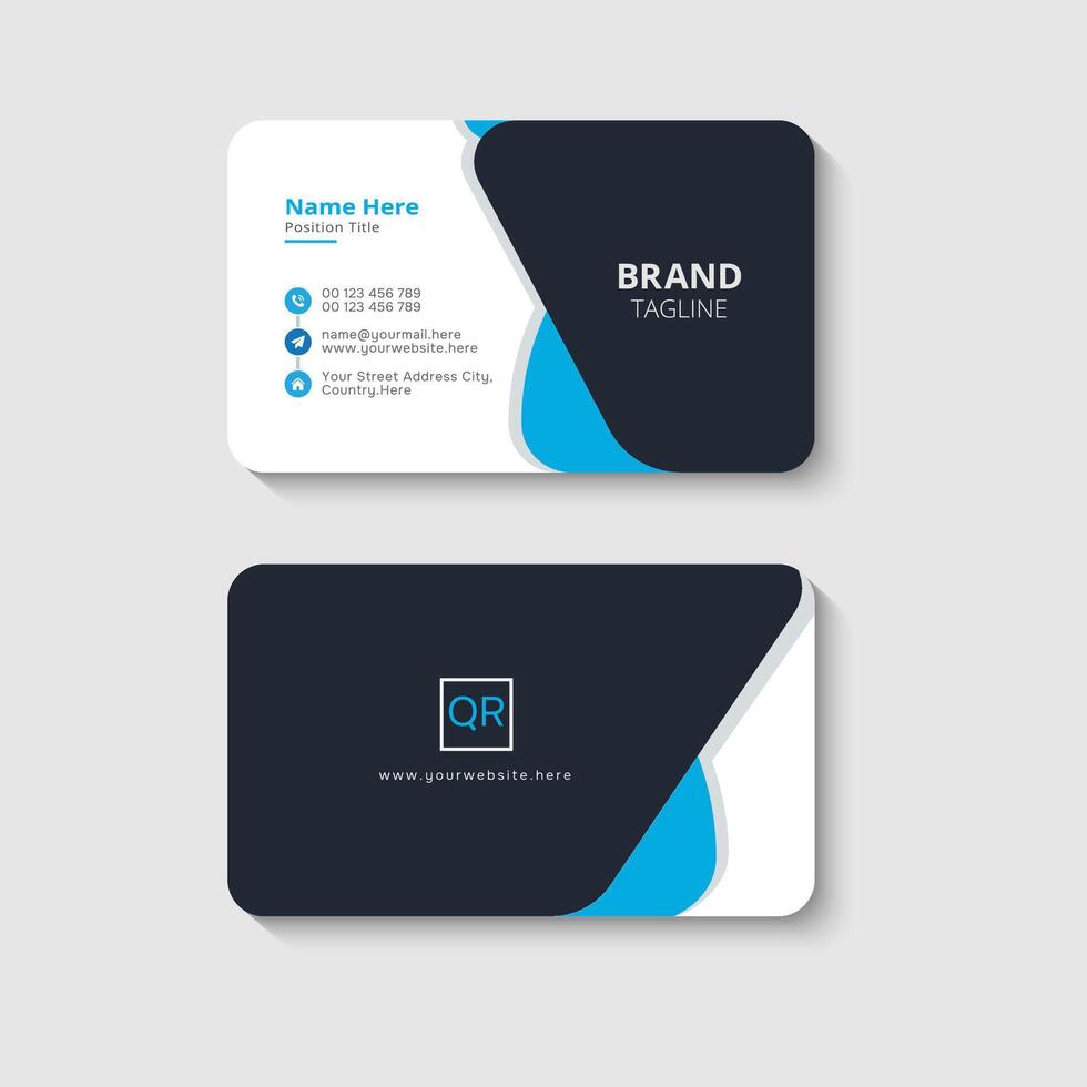 Modern and professional business card template vector