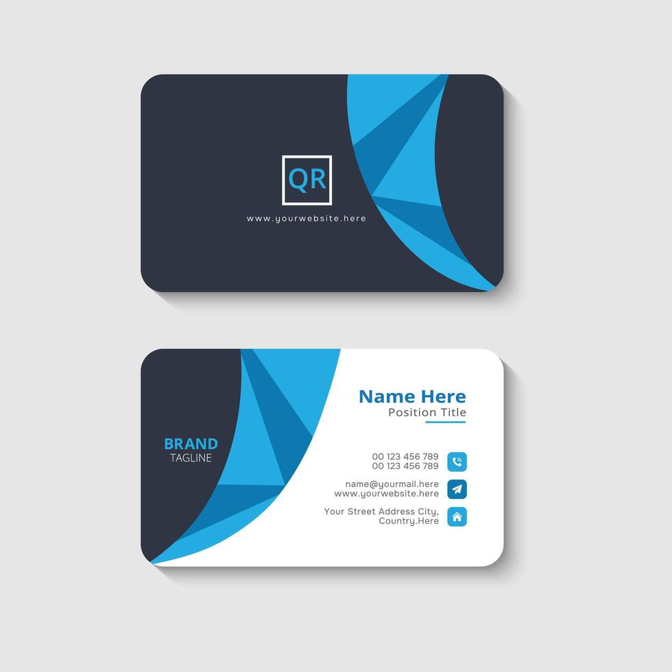 Modern and professional business card template vector