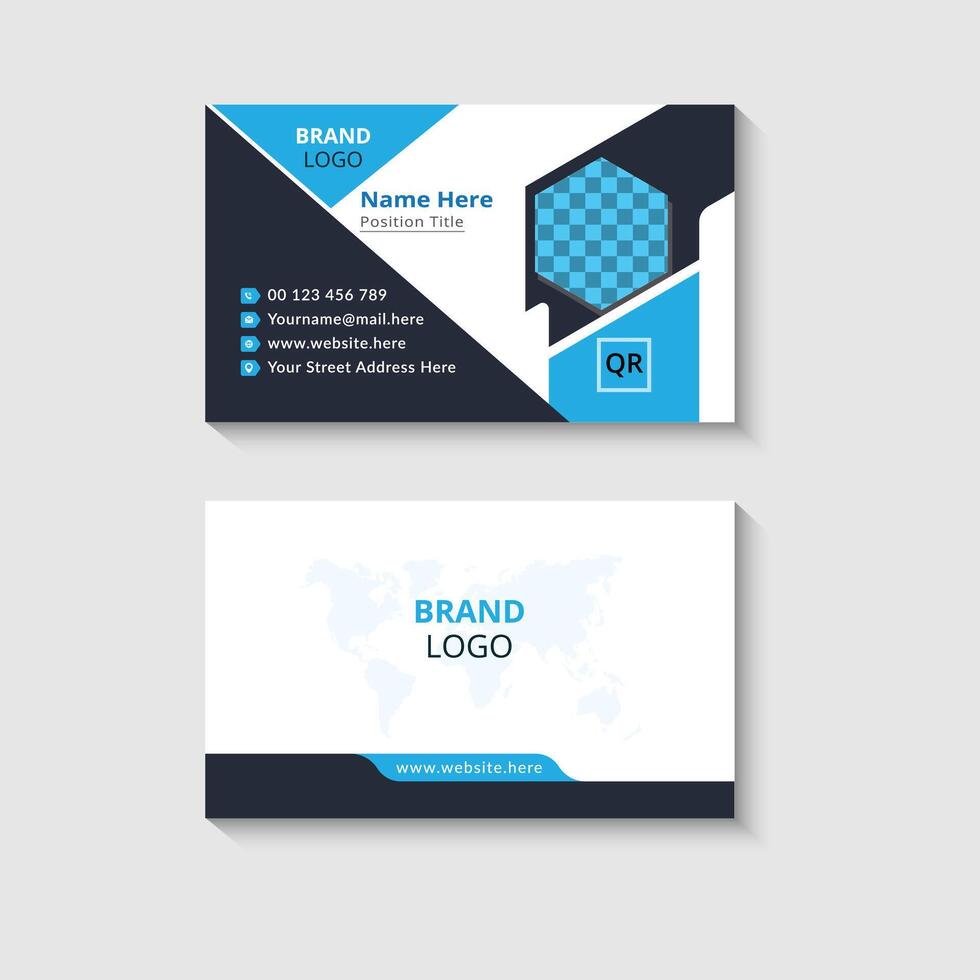 Modern and professional business card template vector