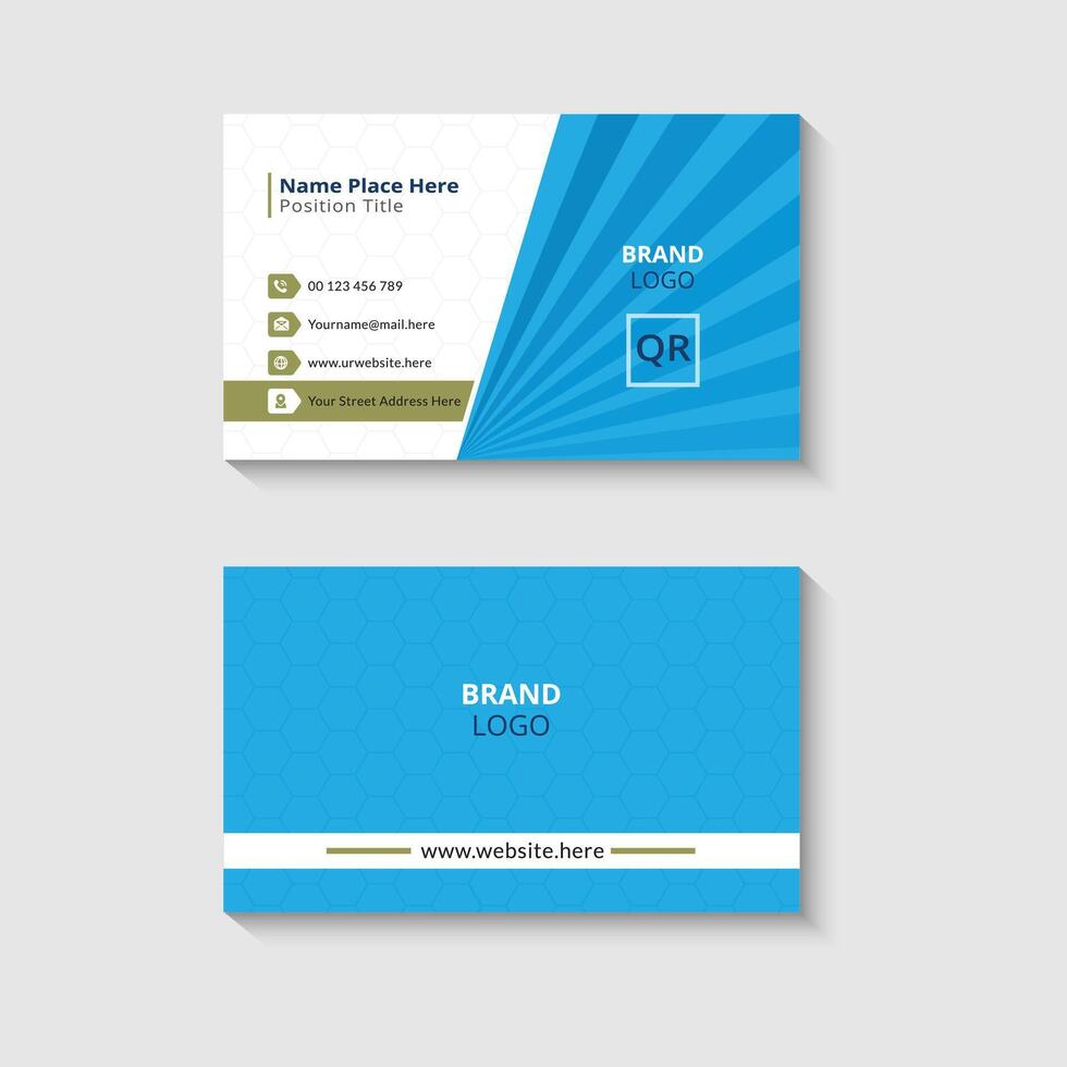 Modern and professional business card template vector