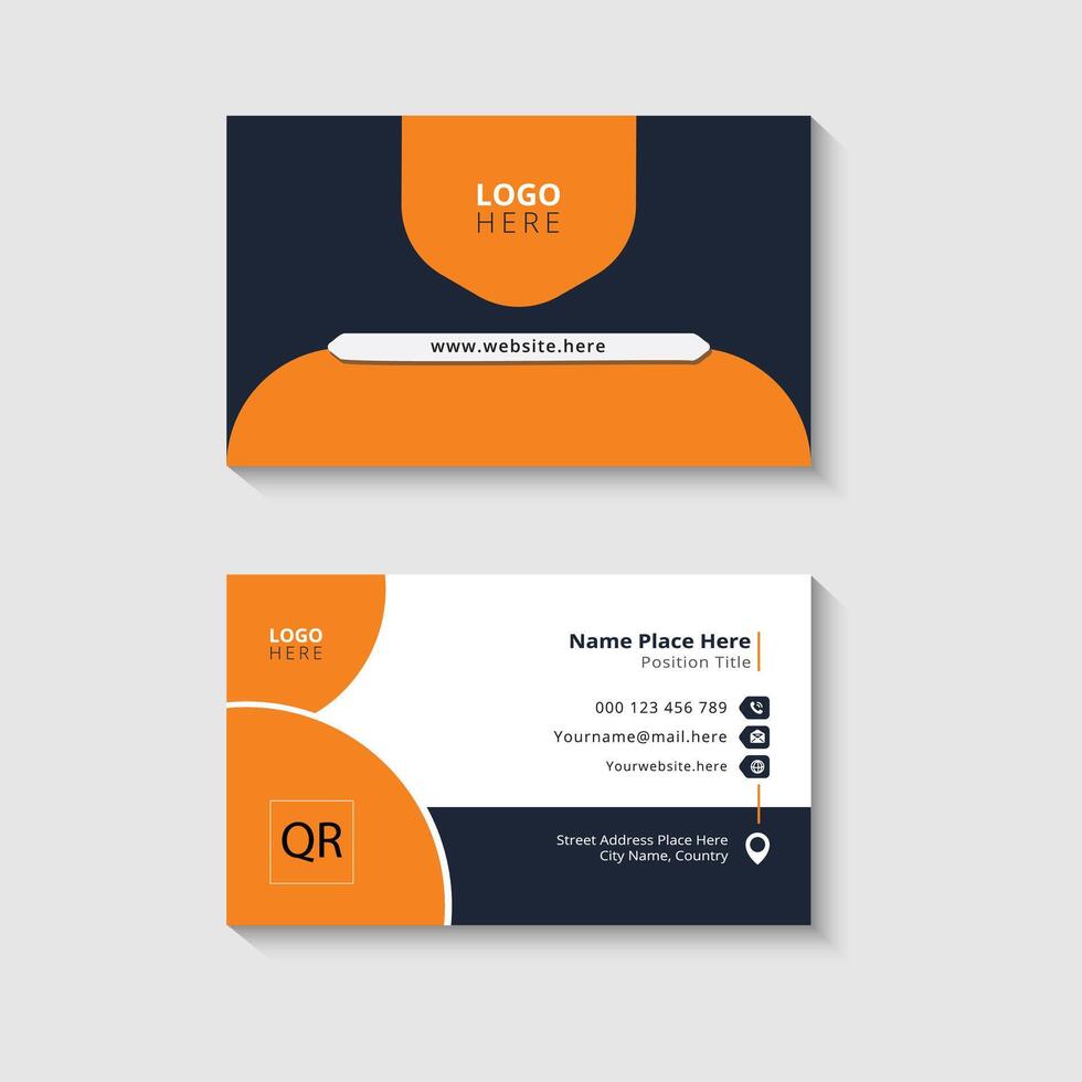 Modern and professional business card template vector