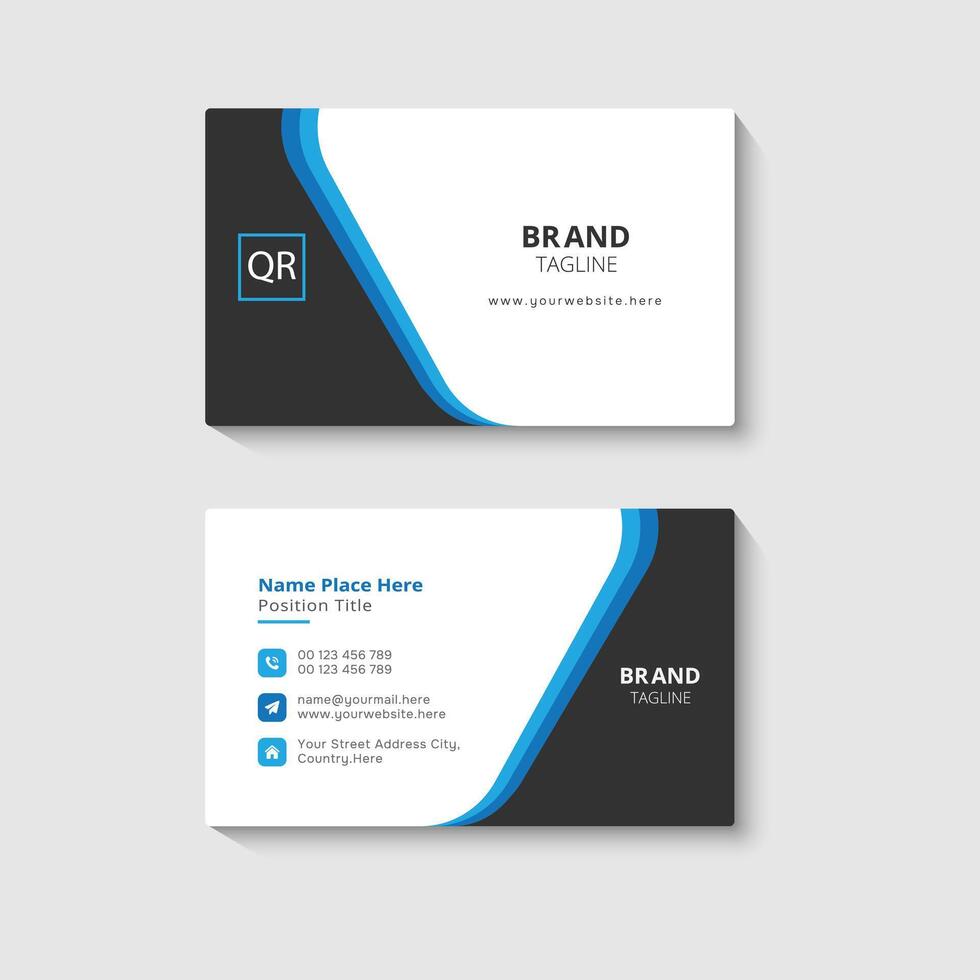 Modern and professional business card template vector