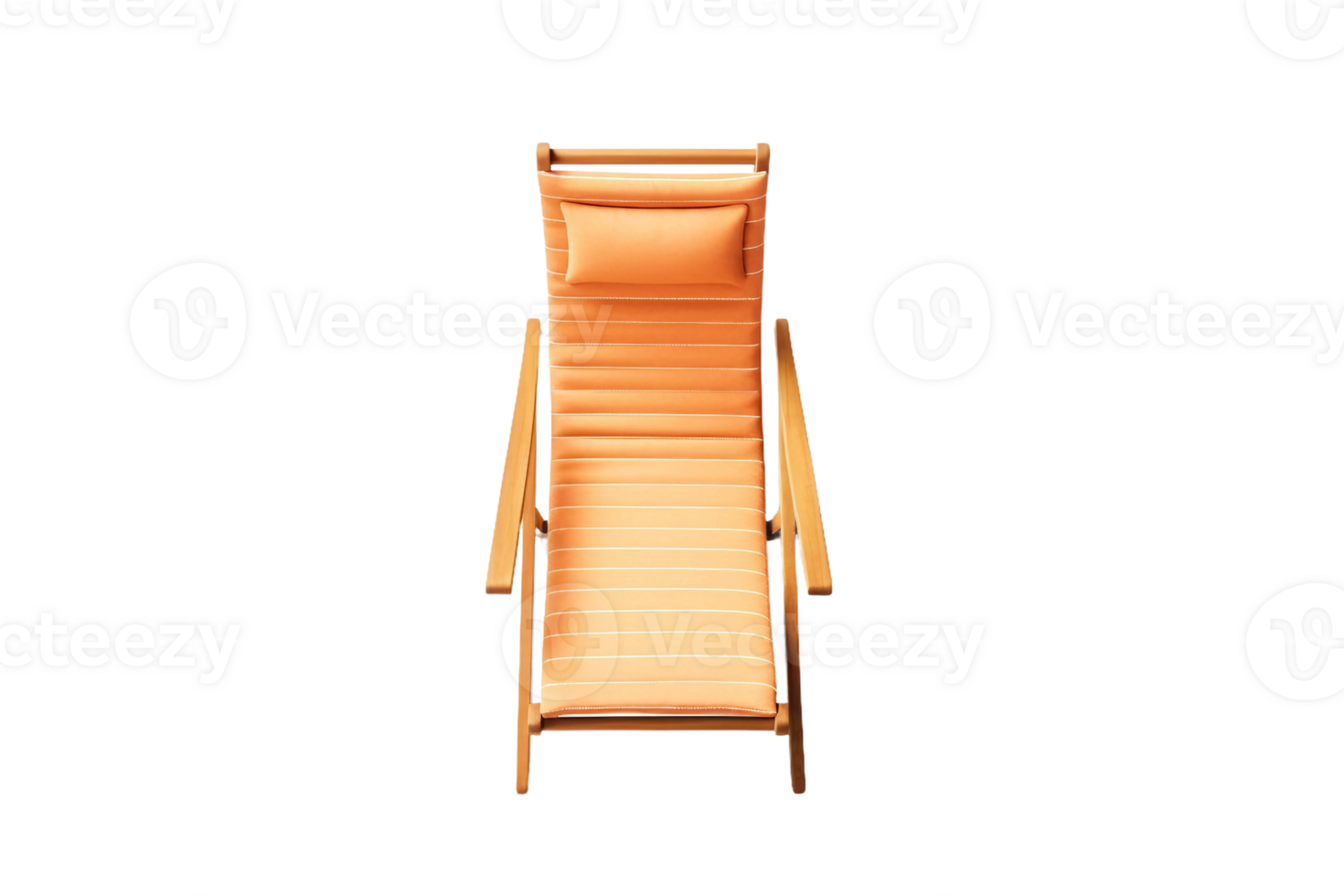Top-View Lounge Chair on transparent background. png