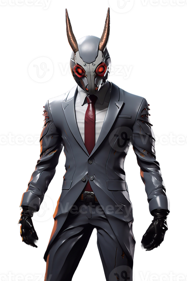 Man grey suit don isolated on transparent background png