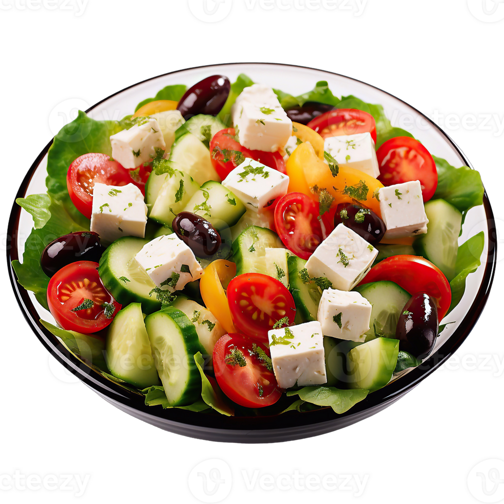 Yogurt salad isolated on transparent background png