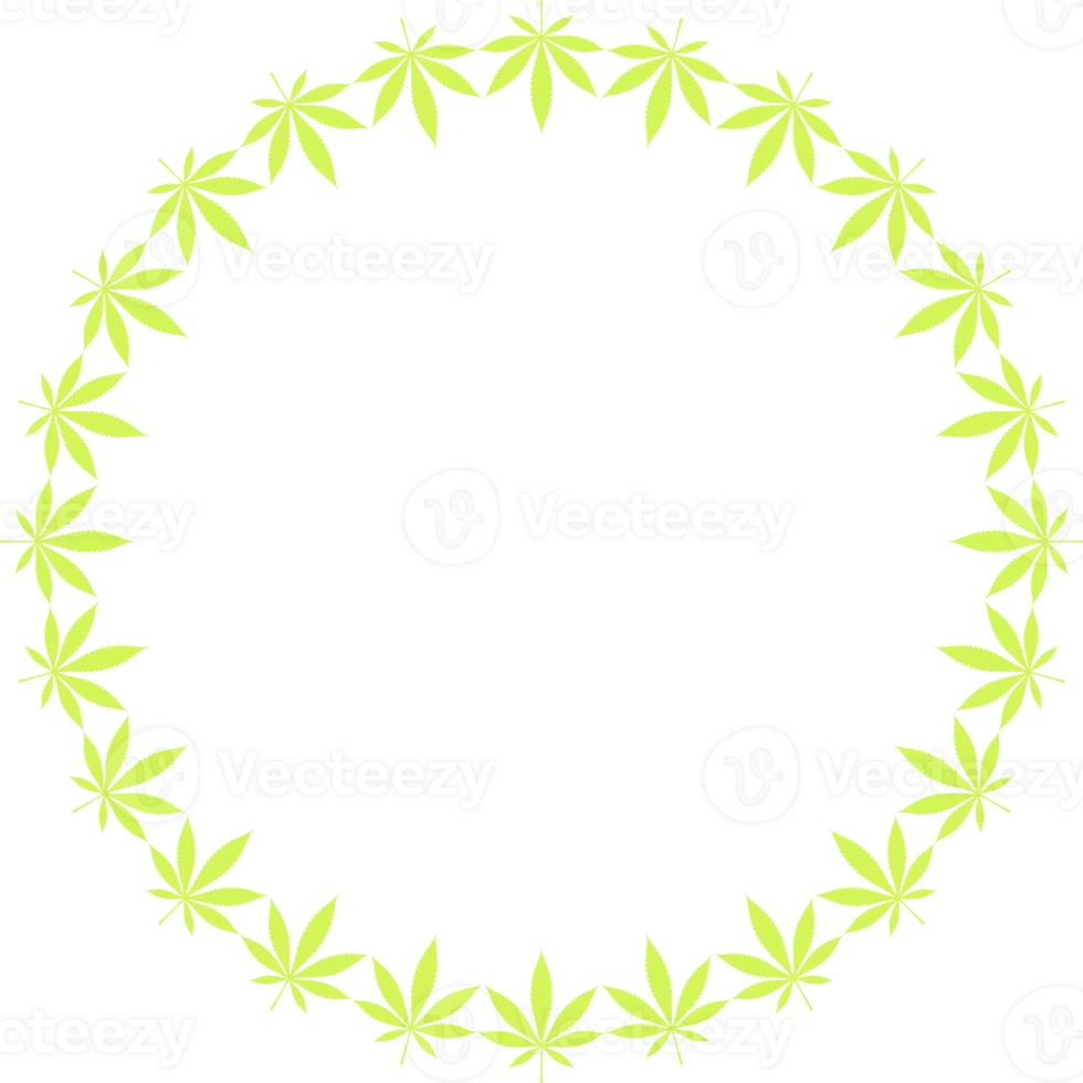 Cannabis ebenfalls bekannt wie Marihuana Pflanze Blatt Silhouette Kreis gestalten Komposition, können verwenden zum Dekoration, aufwendig, Hintergrund, Abdeckung, Kunst Illustration, Textil, Stoff, Mode, oder Grafik Design Element png