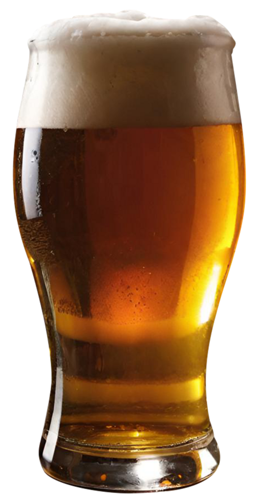 Glass of fresh beer png
