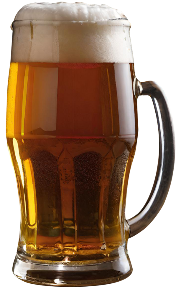 Glass of fresh beer png