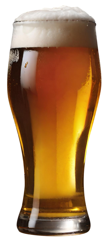Glass of fresh beer png