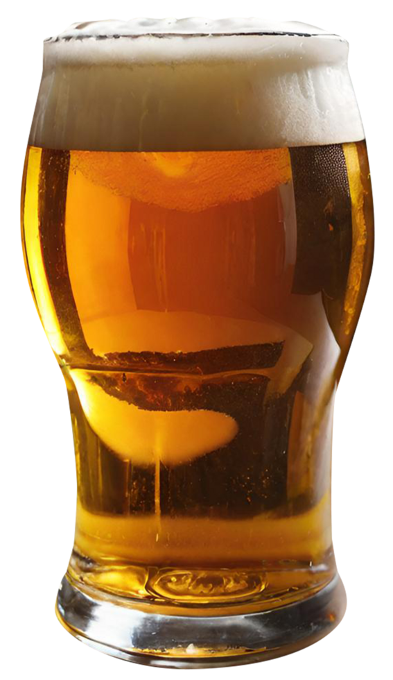 Glass of fresh beer png