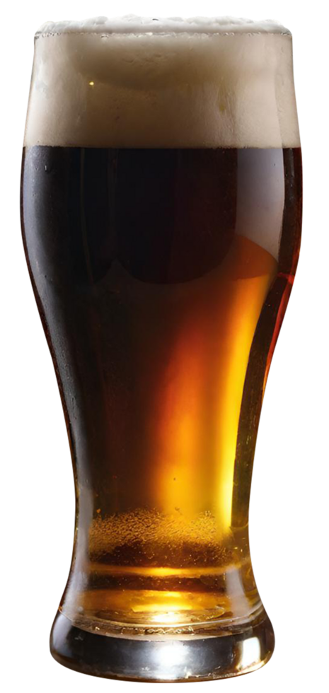 Glass of fresh beer png