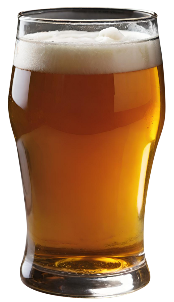 Glass of fresh beer png