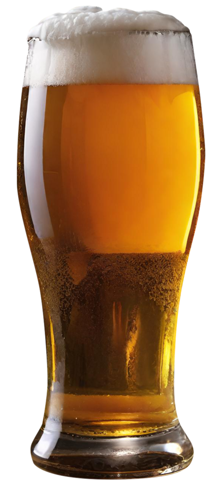 Glass of fresh beer png