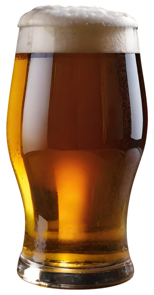 Glass of fresh beer png