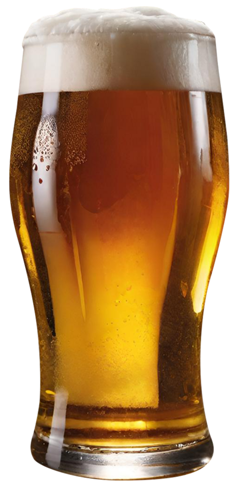 Glass of fresh beer png