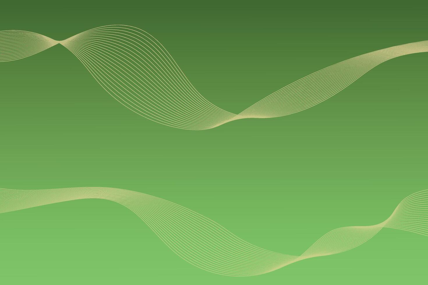 Green abstract background with wavy lines. Designer stylish poster, cover, fond. illustration. vector