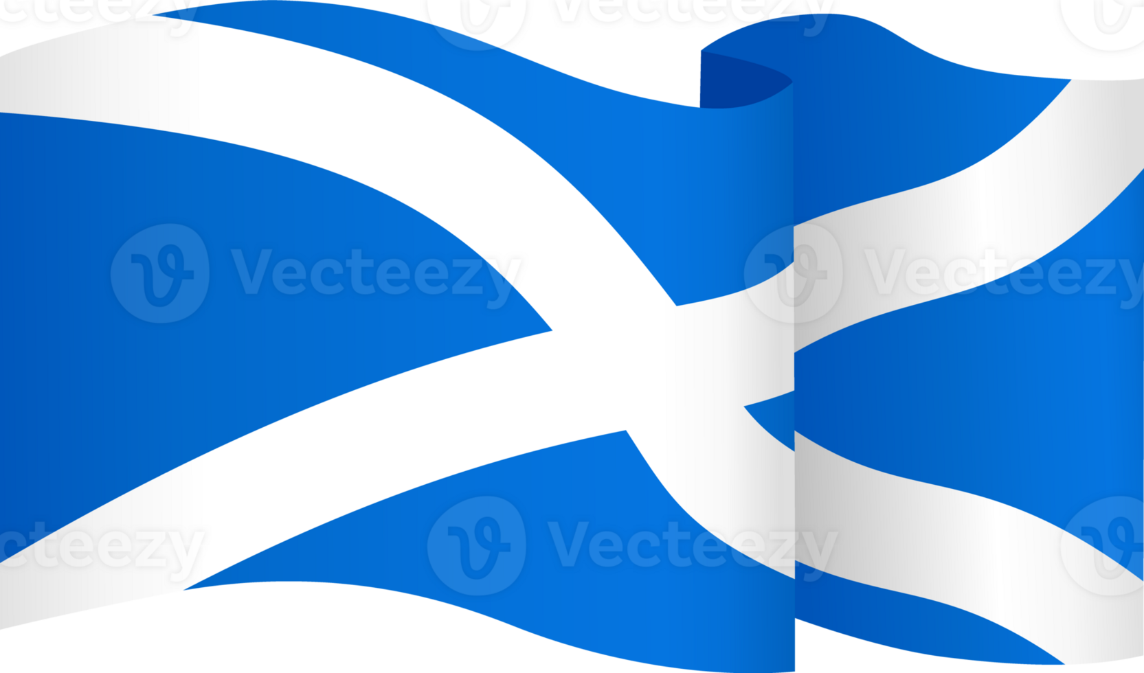 Écosse drapeau vague png