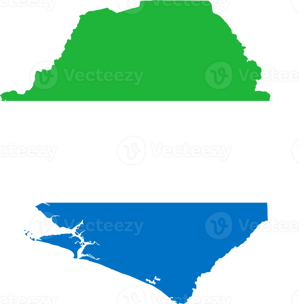 Sierra Leone map flag png