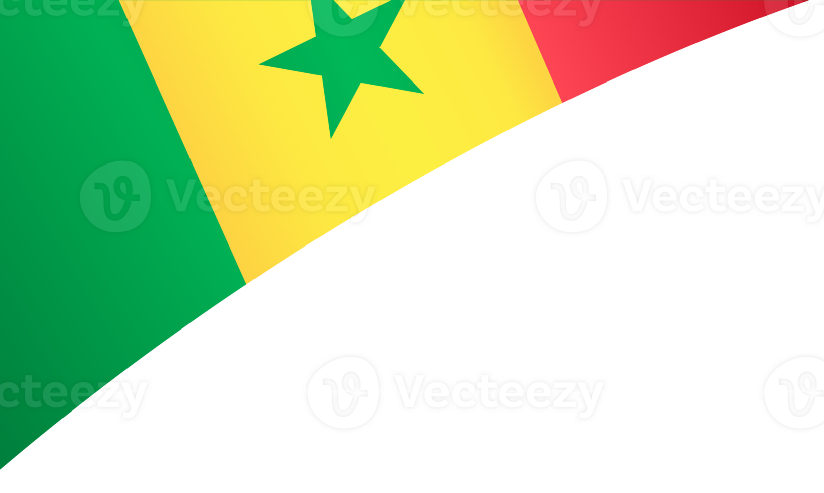 Senegal flag wave png