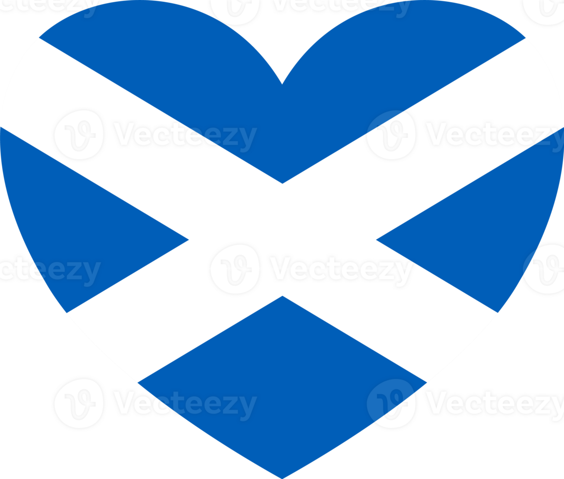 Scotland flag heart shape png