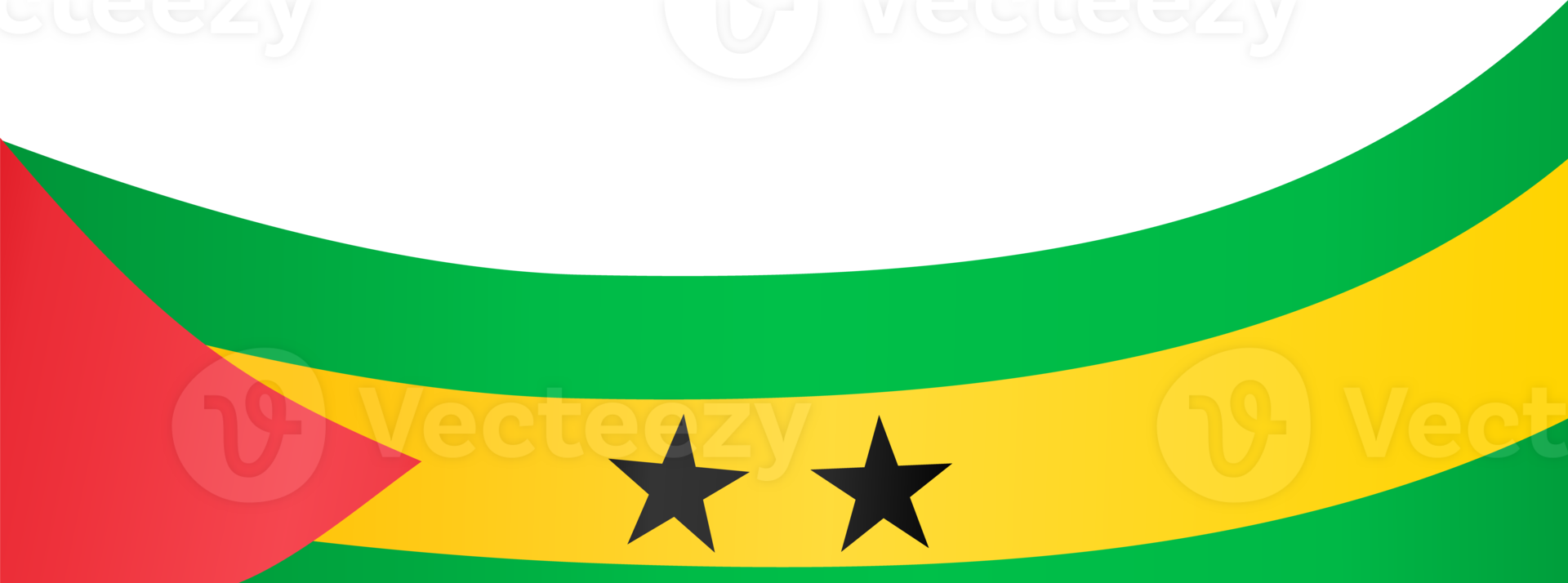 Sao Tome and Principe flag wave png