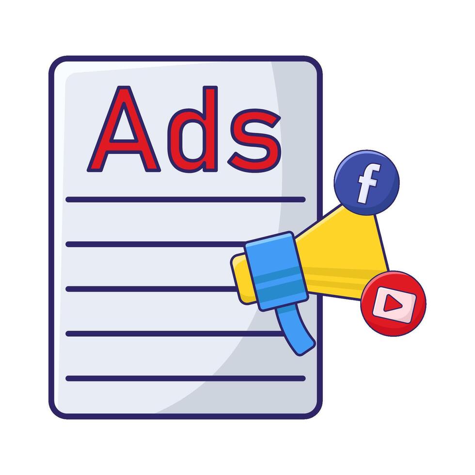 Illustration of mail advertising vector