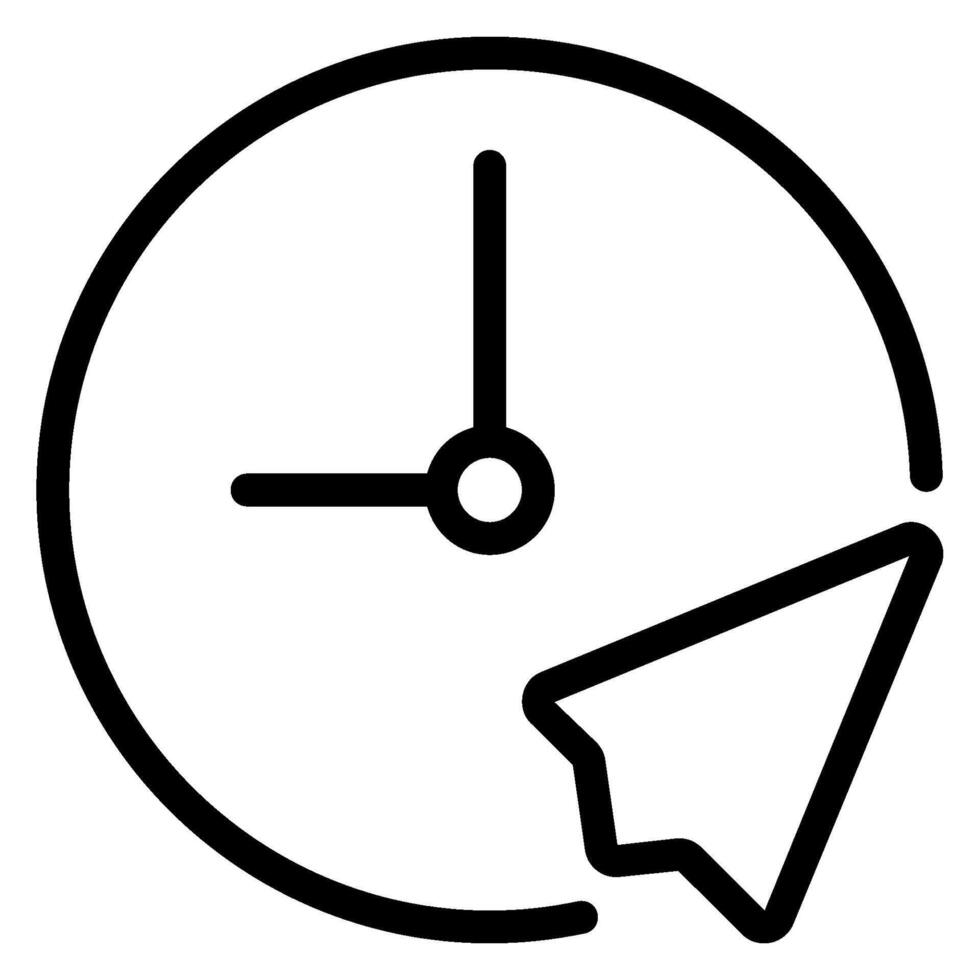 send line icon vector