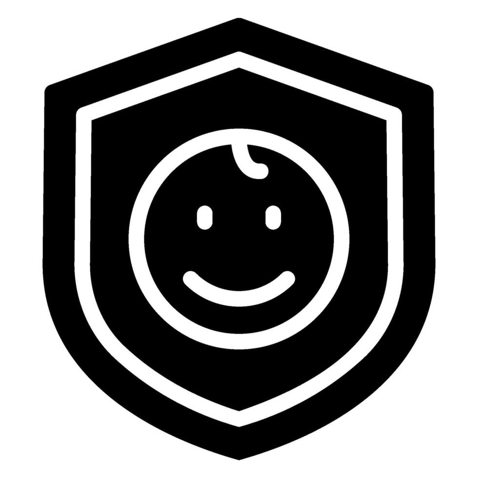 shield glyph icon vector