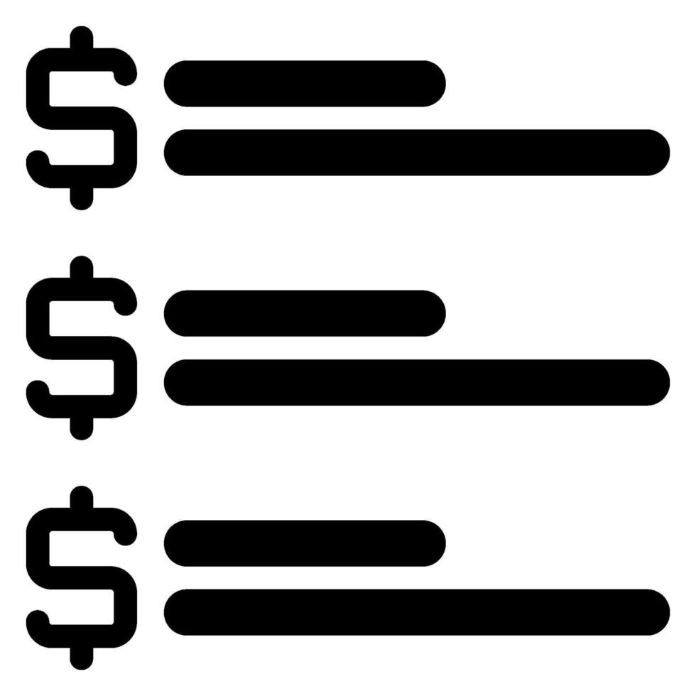to do list glyph icon vector