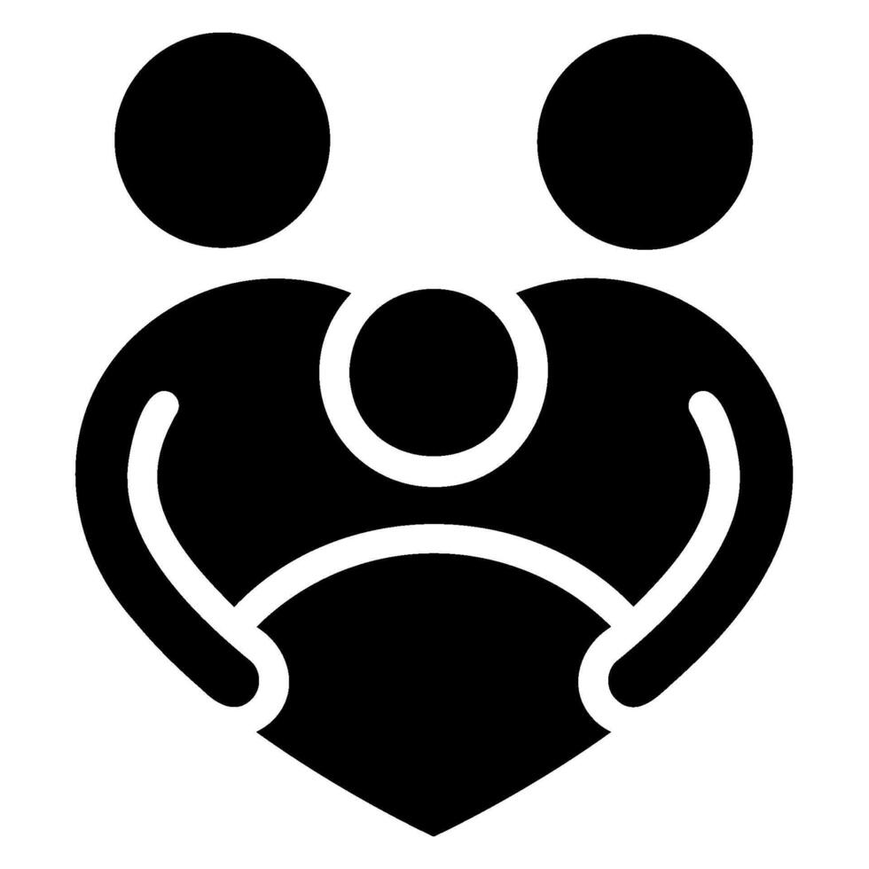 family glyph icon vector