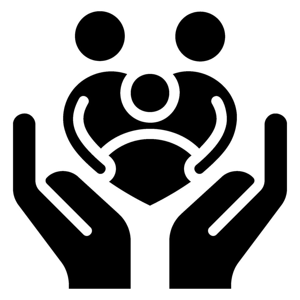 family glyph icon vector