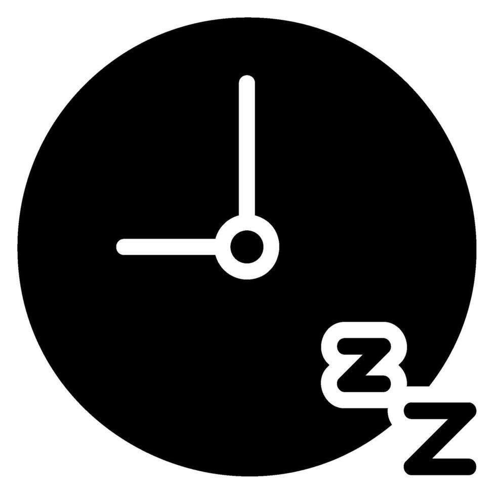 sleep glyph icon vector